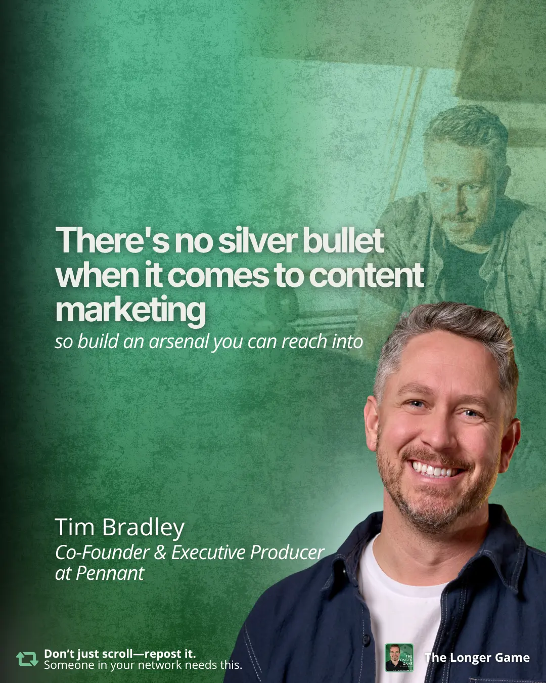Tim Bradley quote: There's no silver bullet when it comes to content marketing