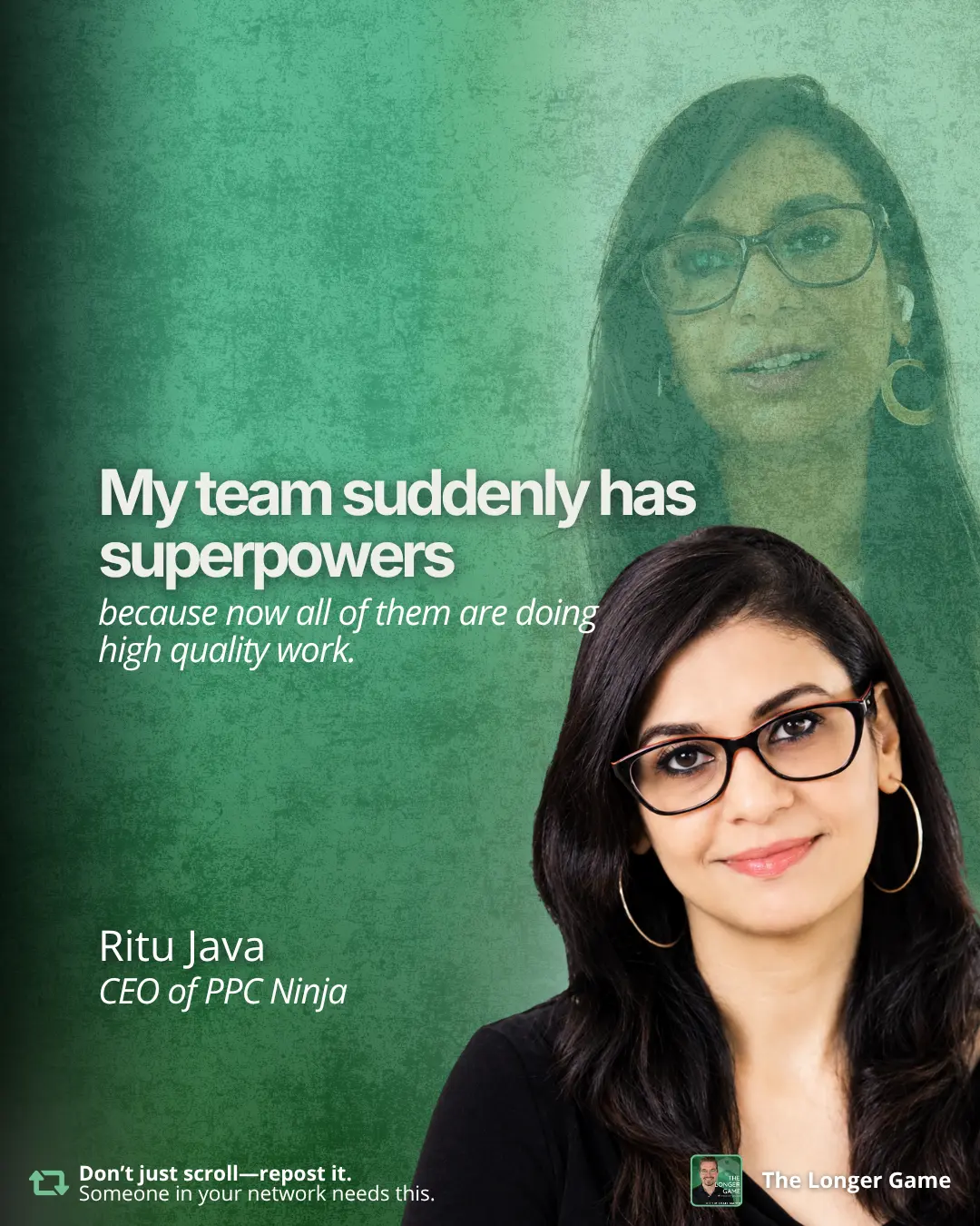 Ritu Java: My team suddenly has superpowers because now all of them are doing high quality work